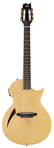 ESP LTD TL-6N Thinline Acoustic Electric Nylon String Guitar, Natural