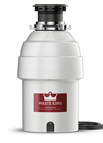 Waste King L-8000 Garbage Disposal with Power Cord, 1 HP