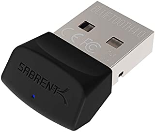 Sabrent USB Bluetooth 4.0 Micro Adapter for PC [v4.0 Class 2 with Low Energy Technology] (BT-UB40)