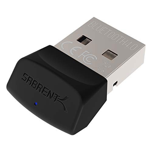 Sabrent USB Bluetooth 4.0 Micro Adapter for PC [v4.0 Class 2 with Low Energy Technology] (BT-UB40)