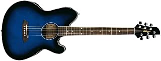 Ibanez 6 String Acoustic Guitar, Right Handed, Transparent Blue Sunburst (TCY10ETBS)