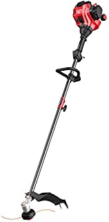 Craftsman WS205 25cc 2-Cycle 17-Inch Straight Shaft Gas Powered String Trimmer and Brushcutter Handheld Weed Wacker with Attachment Capabilities for Lawn Care, Liberty Red