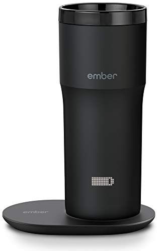 NEW Ember Temperature Control Travel Mug 2, 12 oz, Black, 3-hr Battery Life - App Controlled Heated Coffee Travel Mug - Improved Design