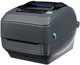 Zebra - GK420t Thermal Transfer Desktop Printer for Labels, Receipts, Barcodes, Tags, and Wrist Bands - Print Width of 4 in - USB, Serial, and Parallel Connectivity (Renewed)