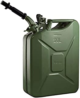 Wavian USA JC0020KVS Green Authentic NATO Jerry Fuel Can and Spout System (20 Liter)