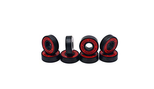 BACKFIRE Bearings for Skateboard and Longboard and Electric Longboard (red)