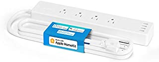 meross Smart Power Strip WiFi Surge Protector Power Bar, Alexa Google Home & SmartThings Supported, Remote Control, 4 AC Outlet and 4 USB Port,16A