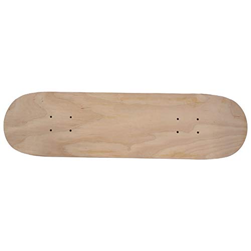 YRQ Maple Skateboard Decks 8Inch 8-Layer Maple Blank Double Concave Skateboards Natural Skate Deck Board Skateboards Deck Wood Maple