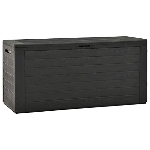 INLIFE 77 Gallon Garden Storage Box Outdoor Cushion Deck Patio Storage Chest Storing Pillow Tool Box Blanket Indoor Interior Container 45.7