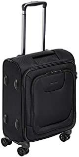 Amazon Basics Expandable Softside Carry-On Spinner Luggage Suitcase With TSA Lock And Wheels - 20.4 Inch, Black