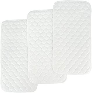 Bamboo Quilted Thicker Longer Waterproof Changing Pad Liners for Babies 3 Count by BlueSnail