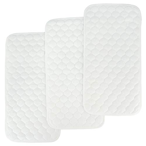 Bamboo Quilted Thicker Longer Waterproof Changing Pad Liners for Babies 3 Count by BlueSnail