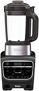 Ninja Foodi Cold & Hot Cook Hot Soups, Sauces and Dips Blender with 1400 Peak Watts to Crush Frozen Drinks & Smoothies Nonstick Glass Pitcher (HB100), 64 oz, Black (Renewed)