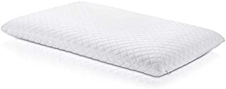 Ultra Slim Sleeper Memory Foam Pillow: Extra Low Profile, Cotton Cover, Only 3 Inches Thick. Best Flat for Stomach, Back, or Side Sleepers