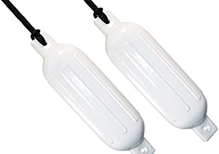 Eevelle PVC Ribbed Boat Fenders and Lines | Value 2-Pack, 5.5