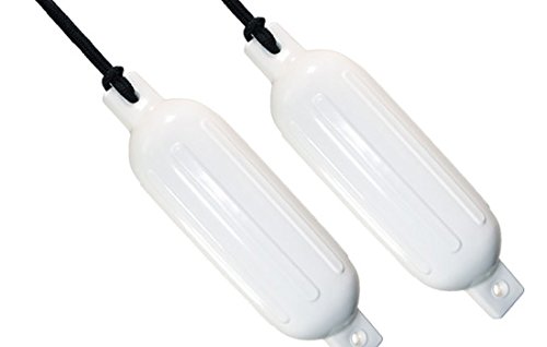 Eevelle PVC Ribbed Boat Fenders and Lines | Value 2-Pack, 5.5