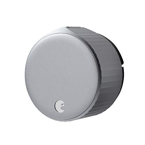 August Wi-Fi, (4th Generation) Smart Lock  Fits Your Existing Deadbolt in Minutes, Silver