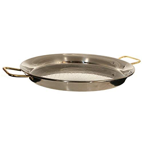 Garcima 16-Inch Stainless Steel Paella Pan, 40cm