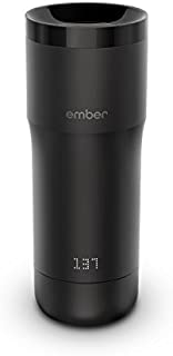 Ember Temperature Control Travel Mug, 12 Ounce, 2-hr Battery Life, Black - App Controlled Heated Coffee Travel Mug