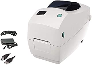 ZEBRA- TLP2824 Plus Thermal Transfer Desktop Printer for Labels, Receipts, Barcodes, Tags, and Wrist Bands - Print Width of 2 in - Serial and USB Port Connectivity (Renewed)