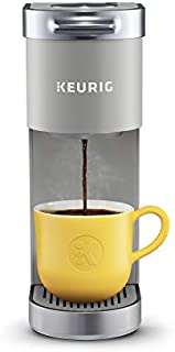 Keurig K-Mini Plus Coffee Maker, Single Serve K-Cup Pod Coffee Brewer, Comes With 6 to 12 oz. Brew Size, K-Cup Pod Storage, and Travel Mug Friendly, Studio Gray