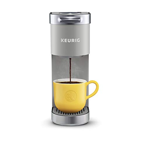 Keurig K-Mini Plus Coffee Maker, Single Serve K-Cup Pod Coffee Brewer, Comes With 6 to 12 Oz. Brew Size, K-Cup Pod Storage, and Travel Mug Friendly, Studio Gray