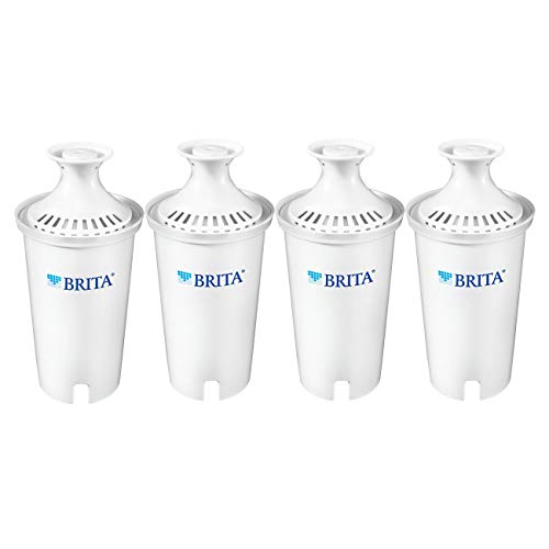 Brita Standard Pitcher Replacement Filters, 4 Count, White