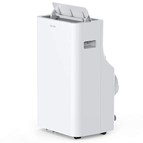 hOmeLabs 14,000 BTU Portable Air Conditioner - Quiet AC Cools Rooms 450 to 600 Square Feet - Air Conditioning Machine with 100 Pint Dehumidifier Function, Remote Control and Washable Filter