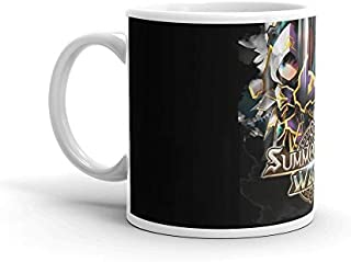 Artamiel and Fermion - Light Archangel between Dark Archangel - Summoners War 11 Oz Fine Ceramic Mug With Flawless Glaze Finish