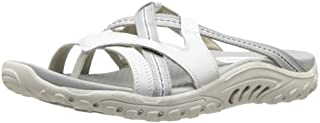 Skechers Women's Reggae-Soundstage Thong Sandal,White,10 M US