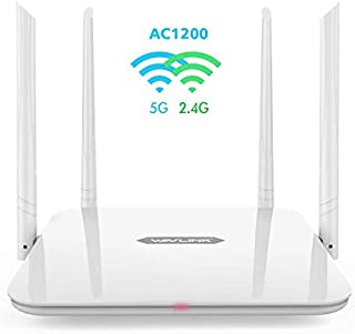 WAVLINK WiFi Router/High Speed WiFi Range Extender/Coverage Up to 1200Mbps with 5GHz Gigabit Dual Band Wireless Internet Router[2020 Upgrade]