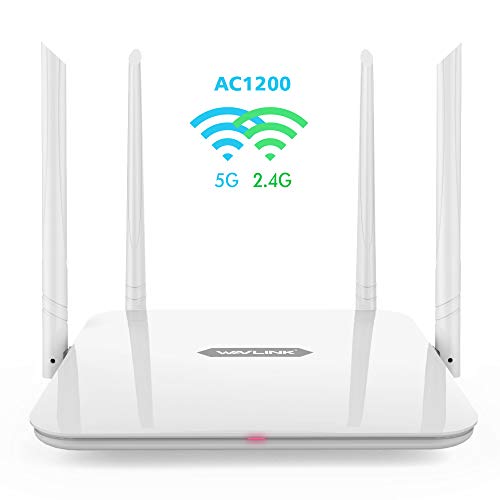 WAVLINK WiFi Router/High Speed WiFi Range Extender/Coverage Up to 1200Mbps with 5GHz Gigabit Dual Band Wireless Internet Router[2020 Upgrade]