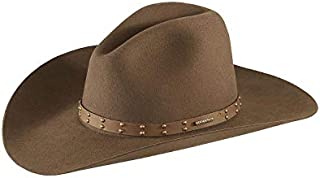 Stetson Men's 4X Seminole Gus Buffalo Felt Cowboy Hat Mink 7