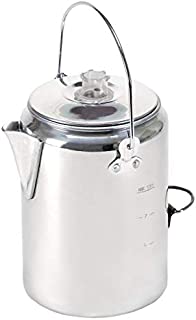 Stansport Aluminum Percolator Coffee Pot, 9 Cups