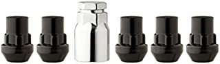 DPAccessories LCB3L2CP-BK05LK5 Black Wheel Locks 1/2-20 Closed End Bulge Acorn 3/4 & 13/16 Locking Lug Nuts Wheel Lock Set