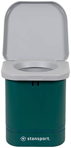 STANSPORT Portable Camp Toilet 14 x 14 x 14 in, Green