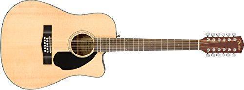 Fender CD-60SCE Right Handed 12 String Acoustic-Electric Guitar - Dreadnaught Body - Natural