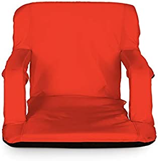 Camco Red Portable Reclining Stadium Seat for Bleachers (53096)