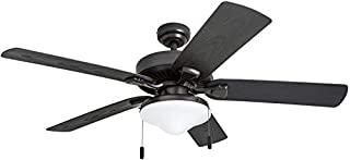 Honeywell Belmar Outdoor LED Ceiling Fan with LED Light, Waterproof, Damp-Rated, 52