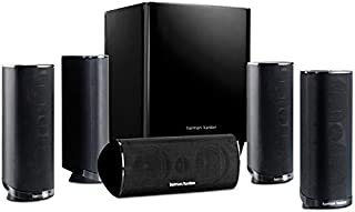 Premium High Performance Harman Kardon Newest 5.1 Channel Home Theater Speaker Package, Satellite Speaker, Subwoofer, Bass-Boost Control, Upgradable to 7.1 Channel