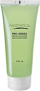 Aesthetica Makeup Brush Cleaner - Cruelty Free Make Up Brush Shampoo for any Brush, Sponge or Applicator - Made in USA - 6 oz.