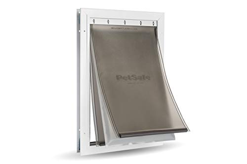 PetSafe Extreme Weather Dog and Cat Door - Aluminum Frame Pet Door - Large