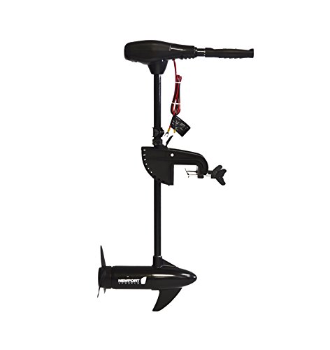 Newport Vessels NV-Series 55lb Thrust Saltwater Transom Mounted Trolling Electric Trolling Motor w/ LED Battery Indicator & 30