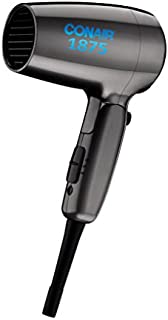 Conair 1875 Watt Compact Folding Handle Hair Dryer, Travel Hair Dryer