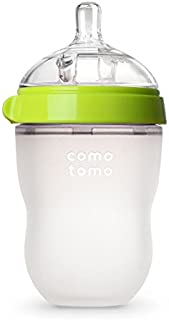 Comotomo Natural Feel Baby Bottle, Green, 5 Ounce