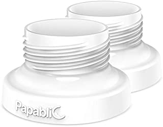 Papablic Direct Pump Bottle Adapter, for Spectra S1 S2, Avent Breast Pumps to Use with Comotomo Baby Bottles, 2 Pack