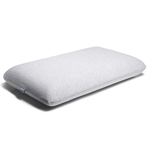 Coolux Memory Foam Pillow - Sleeping Pillow for Back, Stomach, Side Sleepers - Contour Bed Pillows for Neck and Shoulder Pain Relief (Grey, Height: 4 inch)