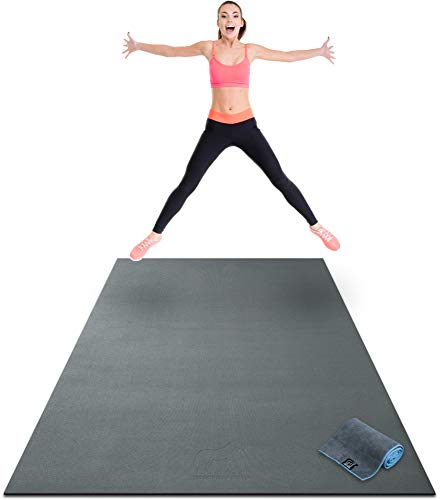 Premium Extra Large Exercise Mat - 8' x 4' x 1/4