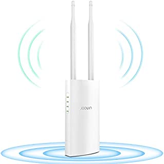 JOOWIN AC1200 High Power Outdoor Wireless Access Point with Poe, 2.4GHz 300Mbps or 5.8GHz 867Mbps Dual Band 802.11AC Wireless WiFi Access Points/Router/Bridge/Repeater, Used for Outdoor WiFi Coverage