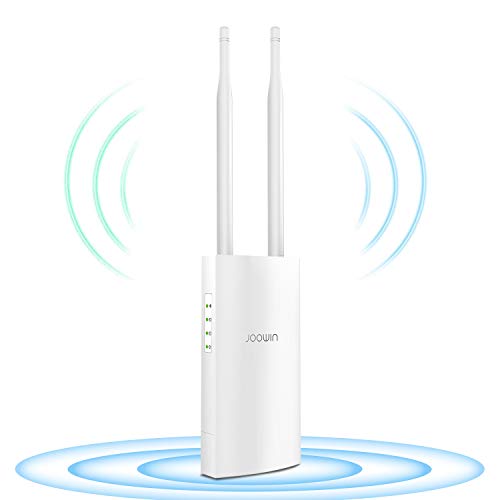 JOOWIN AC1200 High Power Outdoor Wireless Access Point with Poe, 2.4GHz 300Mbps or 5.8GHz 867Mbps Dual Band 802.11AC Wireless WiFi Access Points/Router/Bridge/Repeater, Used for Outdoor WiFi Coverage